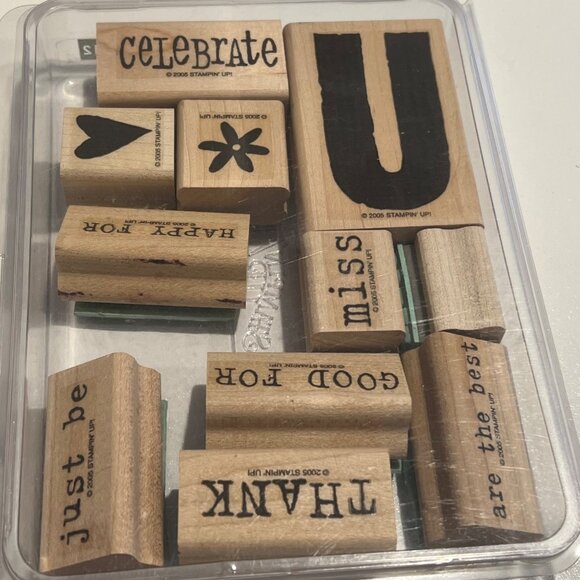 Stampin Up! Two-Step Stampin All About U Rubber Stamp Set - Picture 1 of 3